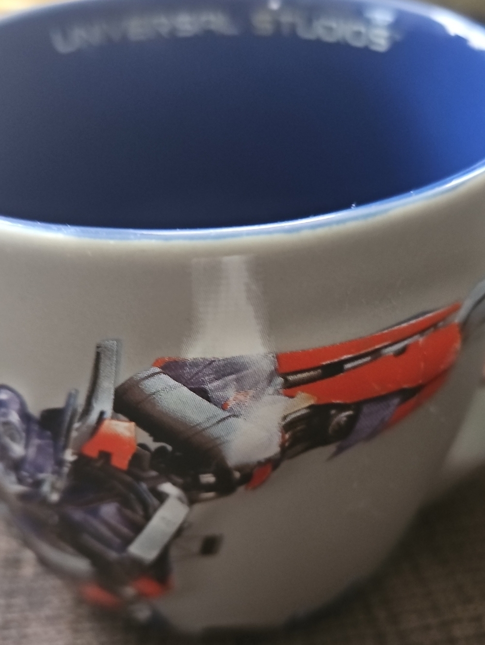 Universal Studios Transformers Optimus Prime Coffee Tea Mug